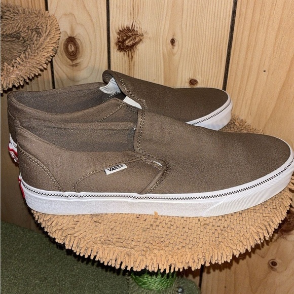 Vans Shoes - Vans Brown Slip-On Shoes